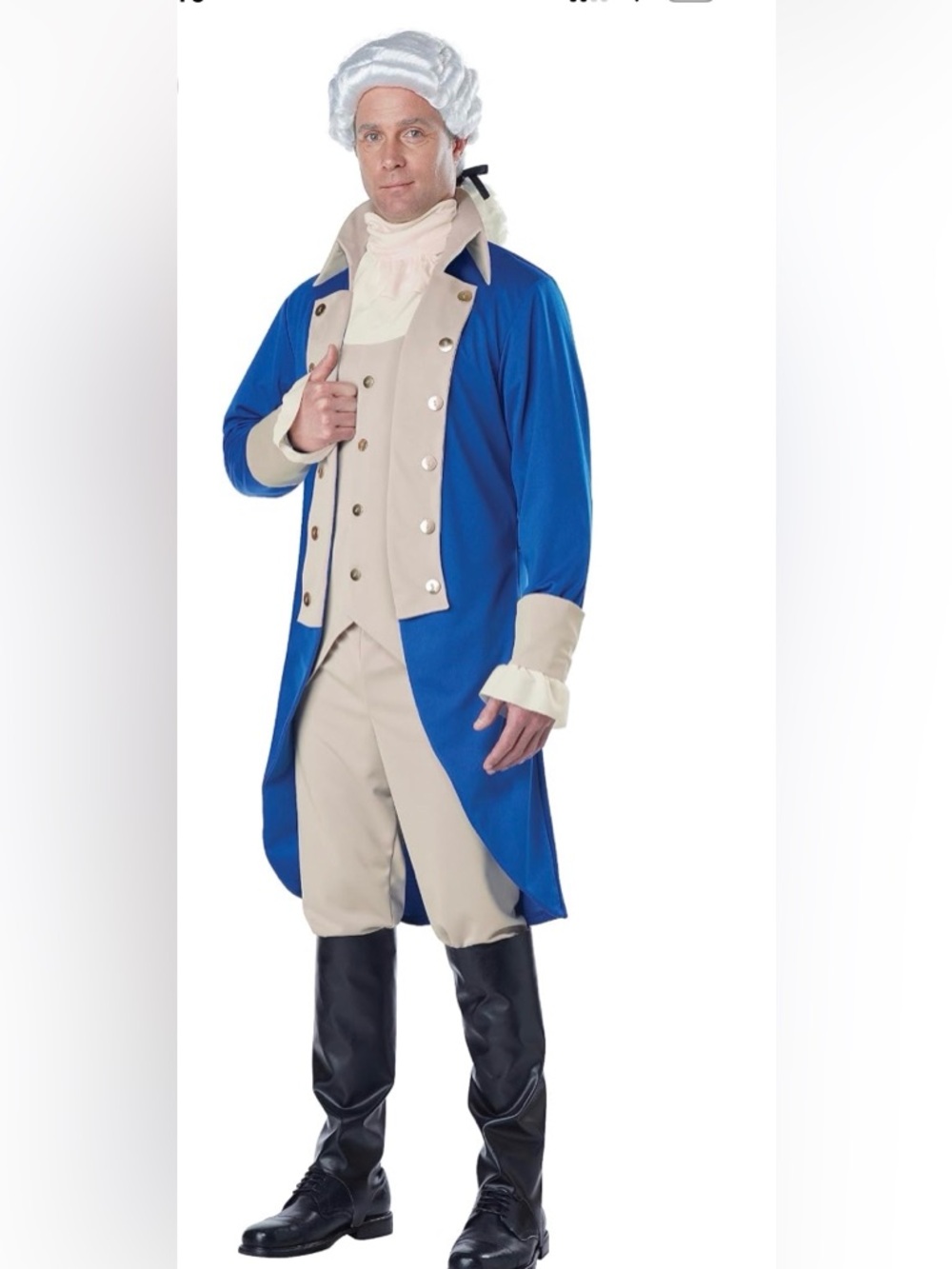 California costumes George Washington adult costume. NWT small(39)